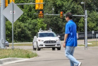 Autonomous Vehicle Testing at Mcity
